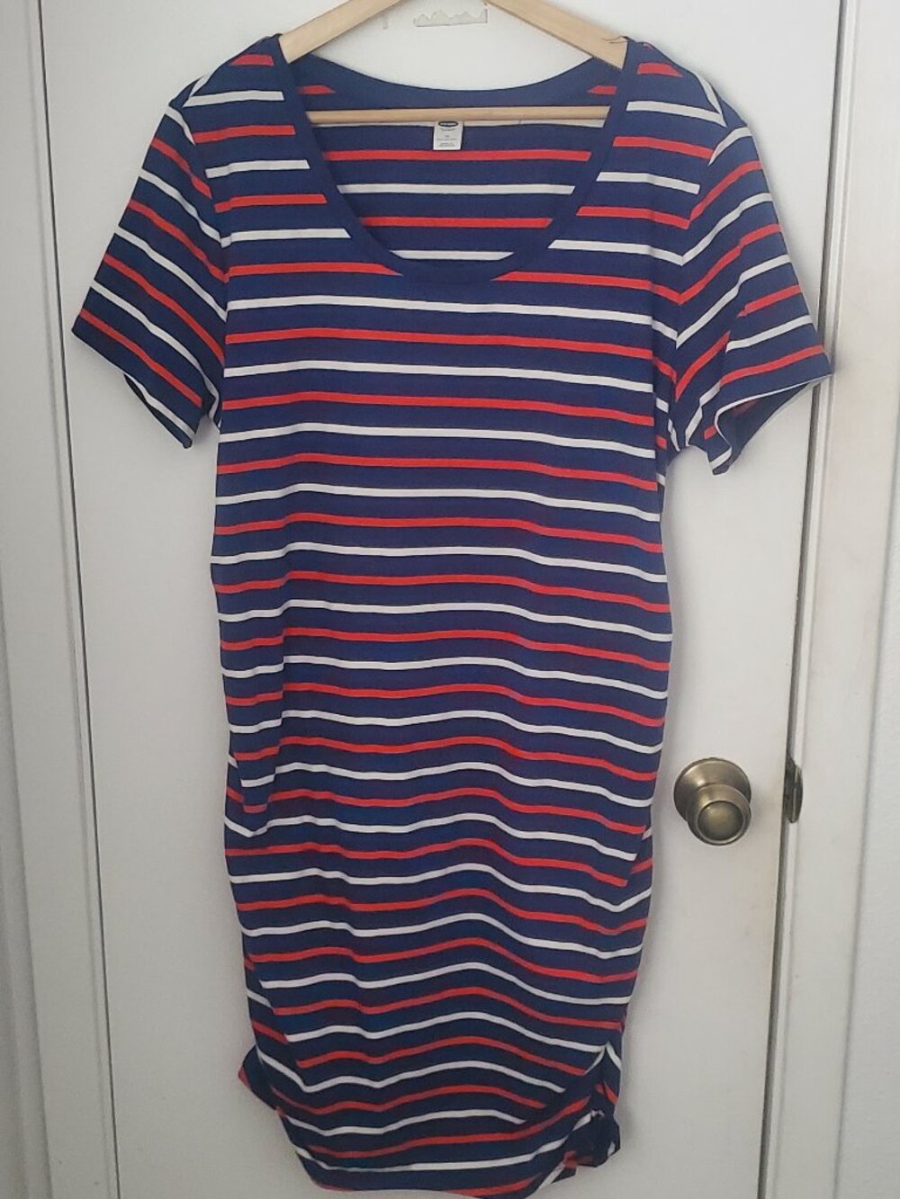Old Navy Maternity Striped Ruched Dress Women's Size XL